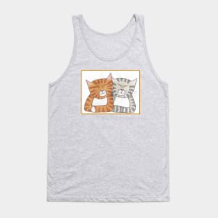 Whimsical Tabbies Sleeping Portrait Tank Top